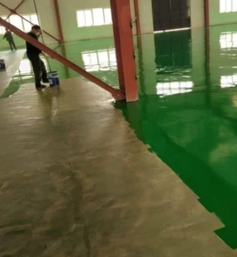 白沙维修车间地坪漆